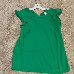 J. Crew Green Blouse